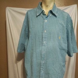 Polo Ralph Lauren Blue Check Shirt Sz XLT